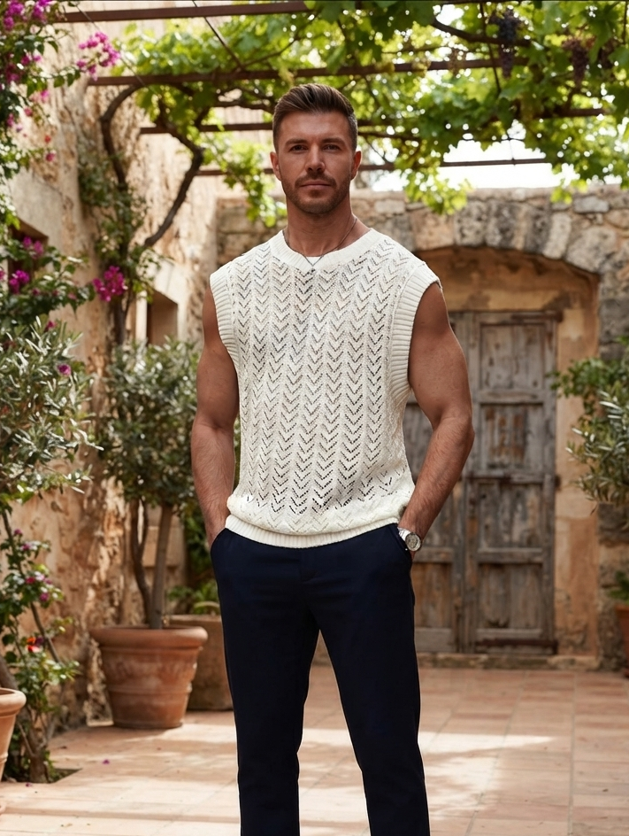 Classic Knit Vest Sweater