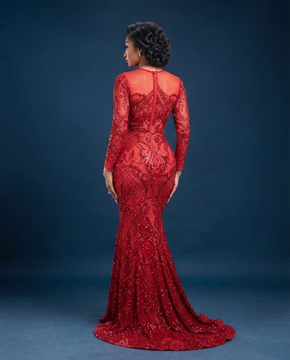 Camparie Long Sleeve Mermaid Dress