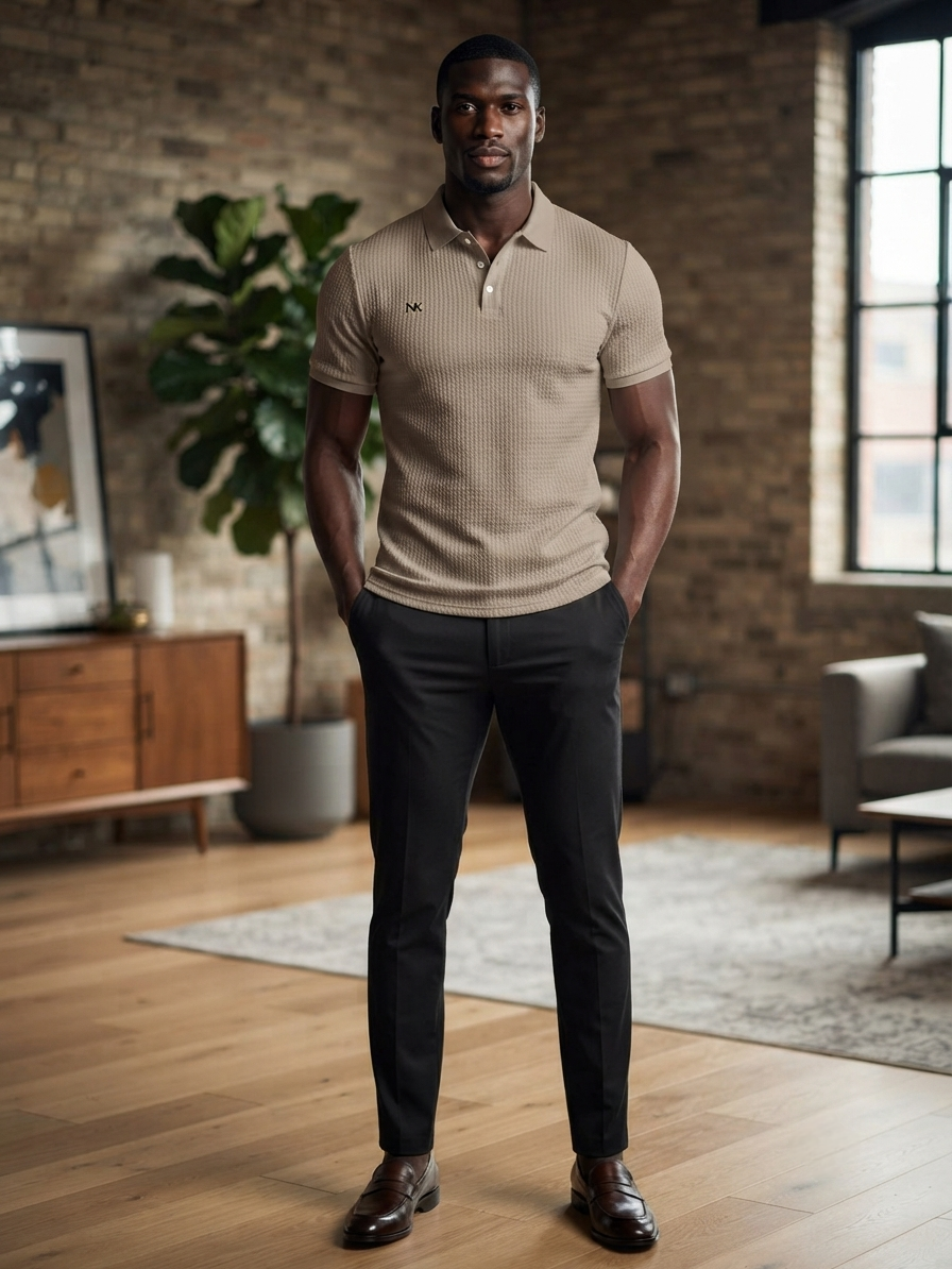 Nk Pattern Polo Shirt