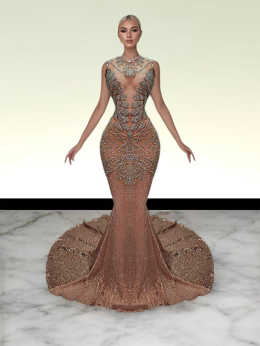 Naijah Rhinestone Mermaid Gown