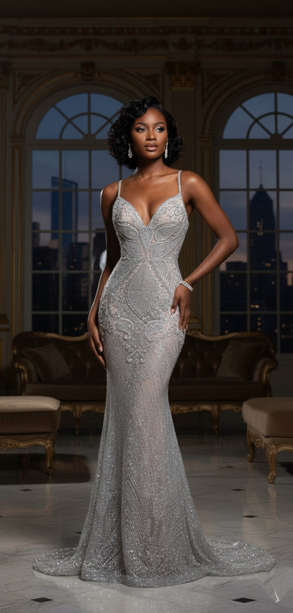 Shimmer Viking Mermaid Dress