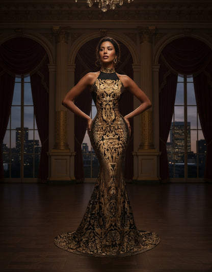 Metalicah Sequin Mermaid Dress