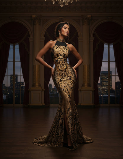 Metalicah Sequin Mermaid Dress