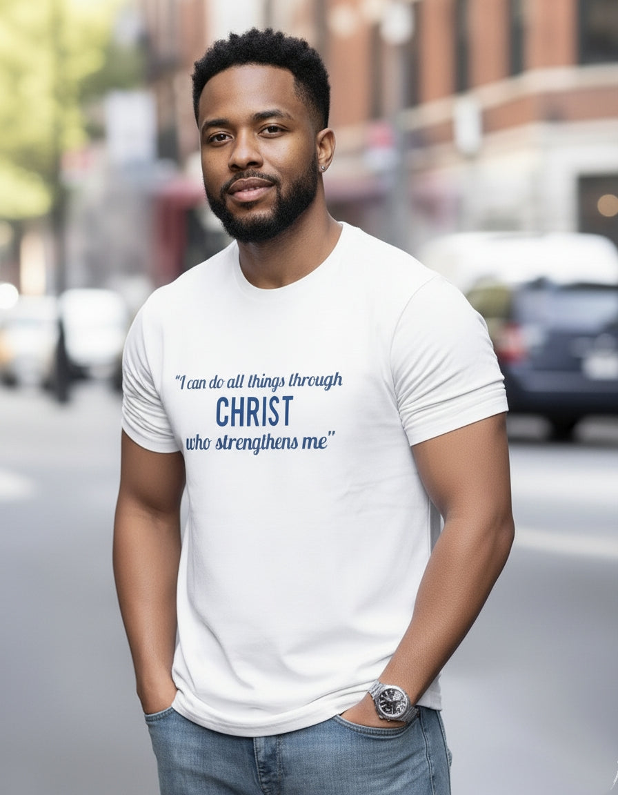 Philippians 4:13 Christian T-Shirt - Bible Verse Graphic Tee