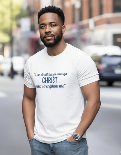 Philippians 4:13 Christian T-Shirt - Bible Verse Graphic Tee
