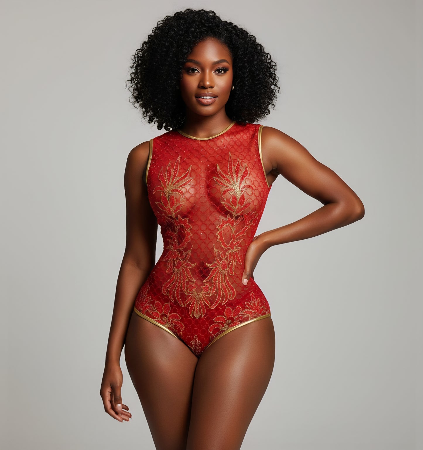Shimmer Twinkle Sleeveless Bodysuit