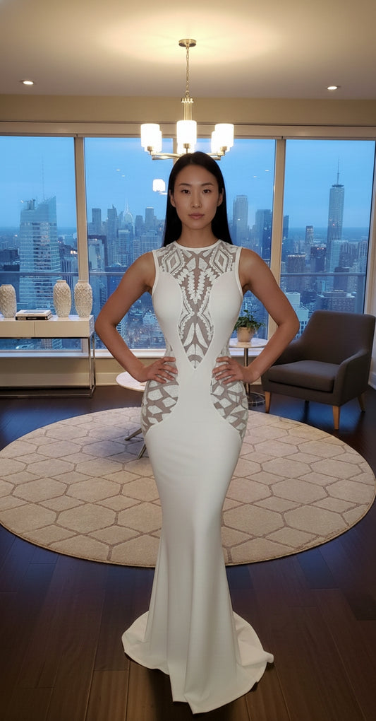 White Allele Mermaid Dress