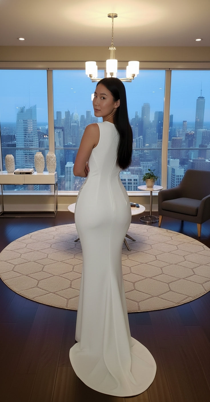 White Allele Mermaid Dress