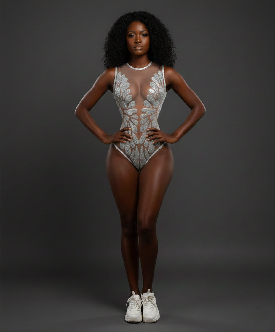 Gabrielle Rhinestone Bodysuit