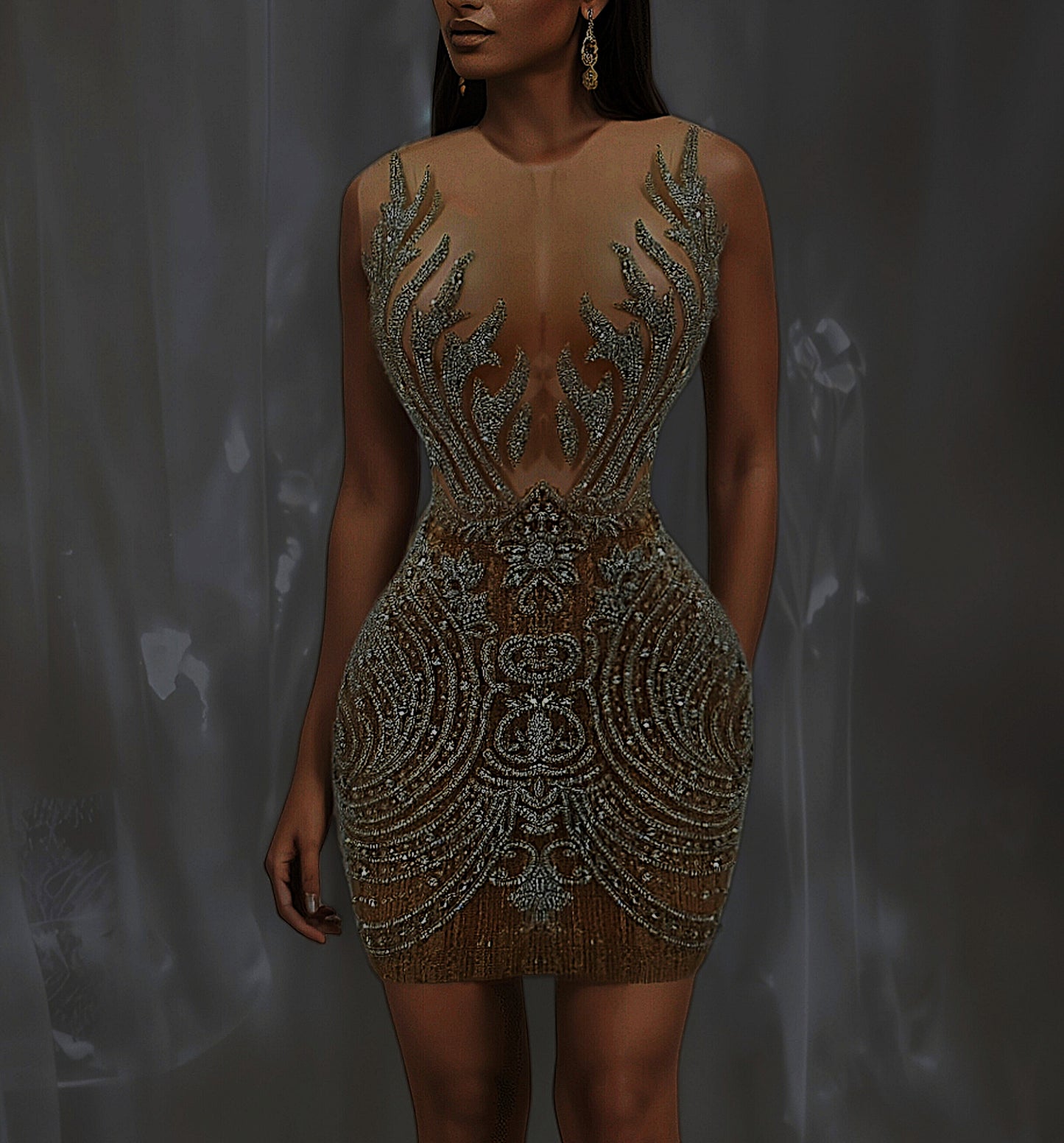 Diamond Fuego Cocktail Dress