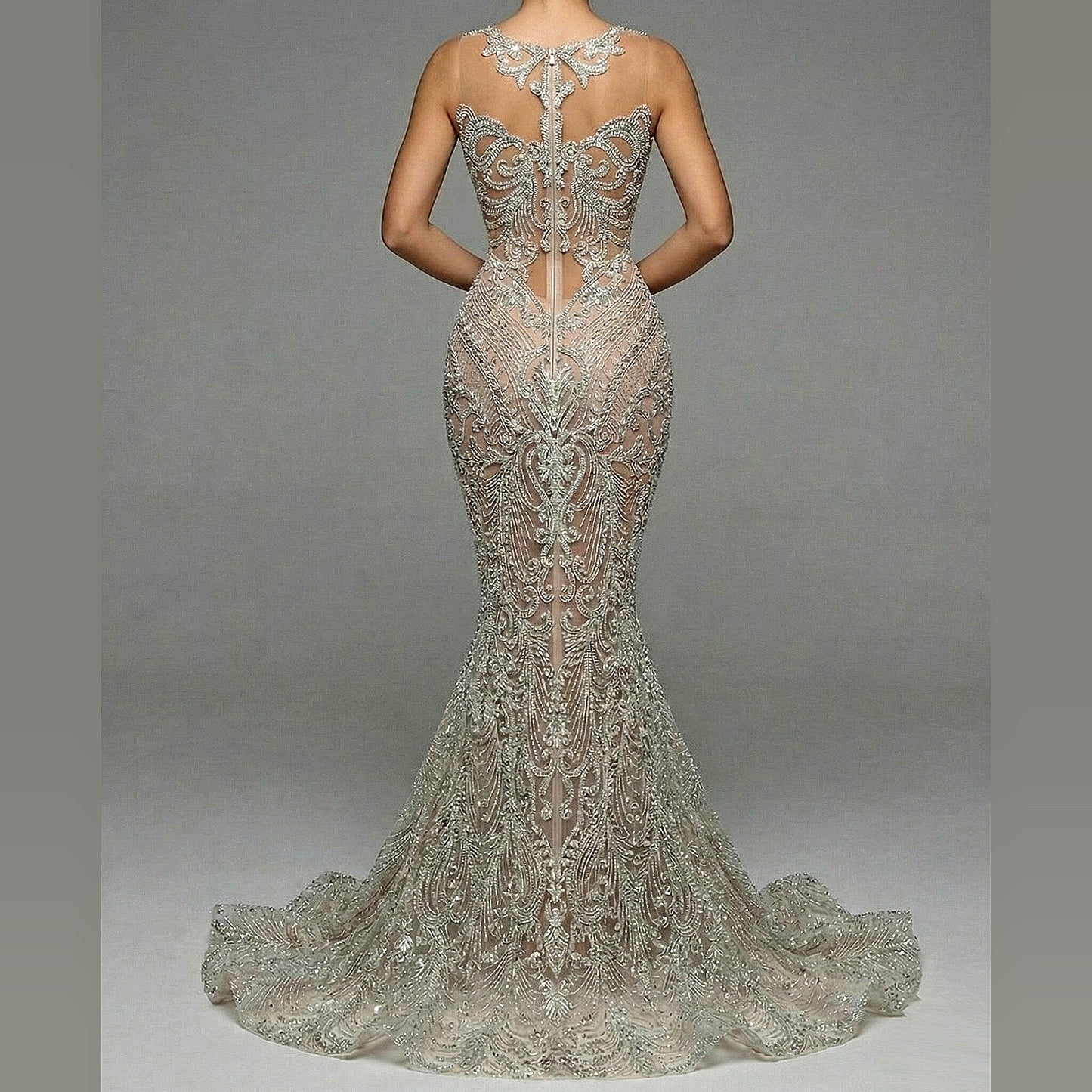 Aurora Rhinestone Mermaid Dress