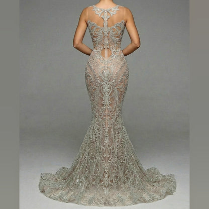 Aurora Rhinestone Mermaid Dress