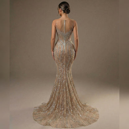 Rebbeca Rhinestone Mermaid Dress