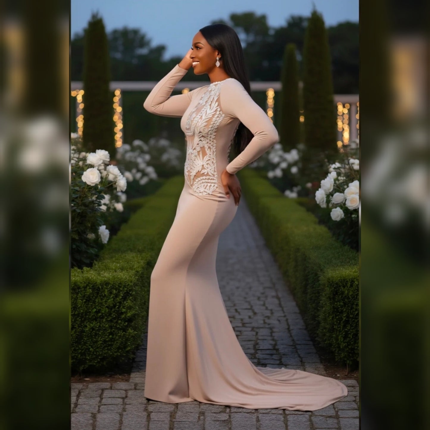Nude Nubian Mermaid Dress