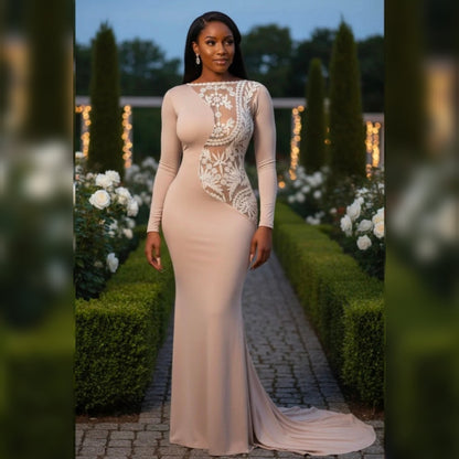 Nude Nubian Mermaid Dress