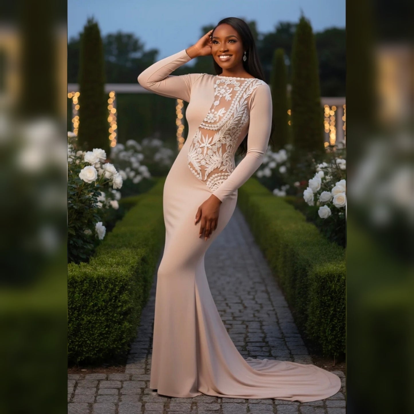 Nude Nubian Mermaid Dress