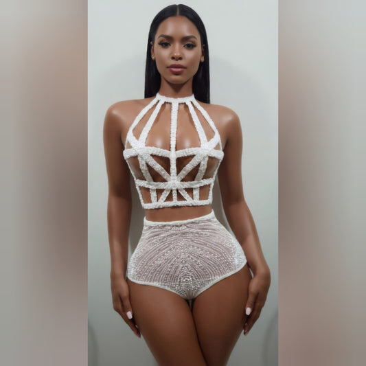 Shimmer Trap Queen High Waist Bikini
