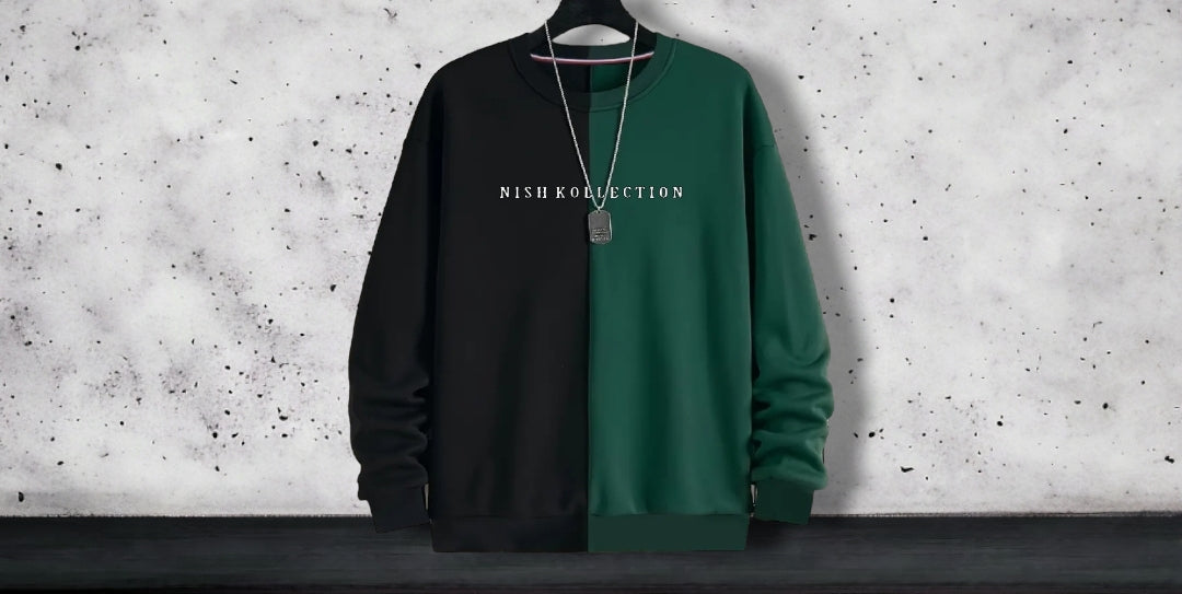 Nish Kollection long sleeve two colour tshirt