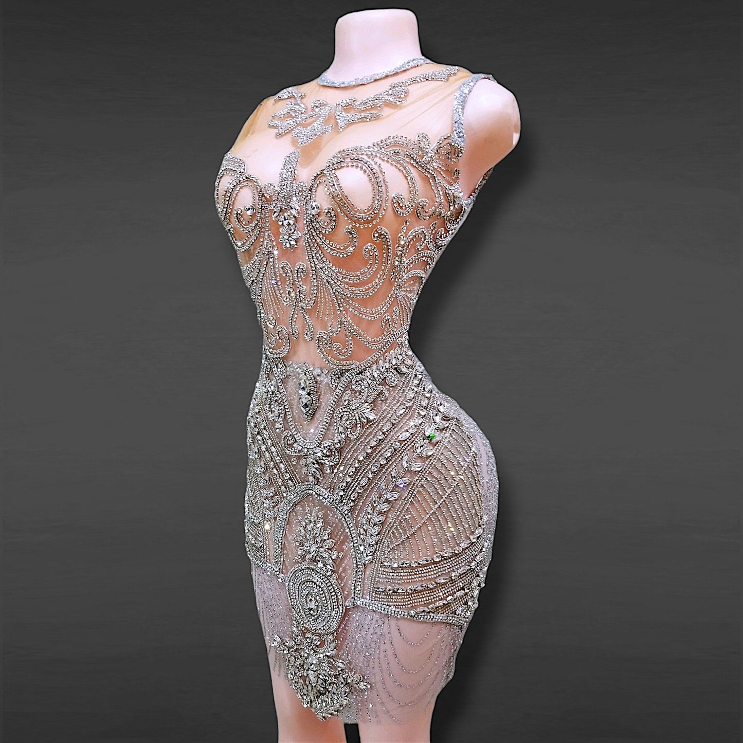 Diamond Asaran Rhinestone dress