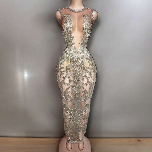 Phayrah Rhinestone Dress