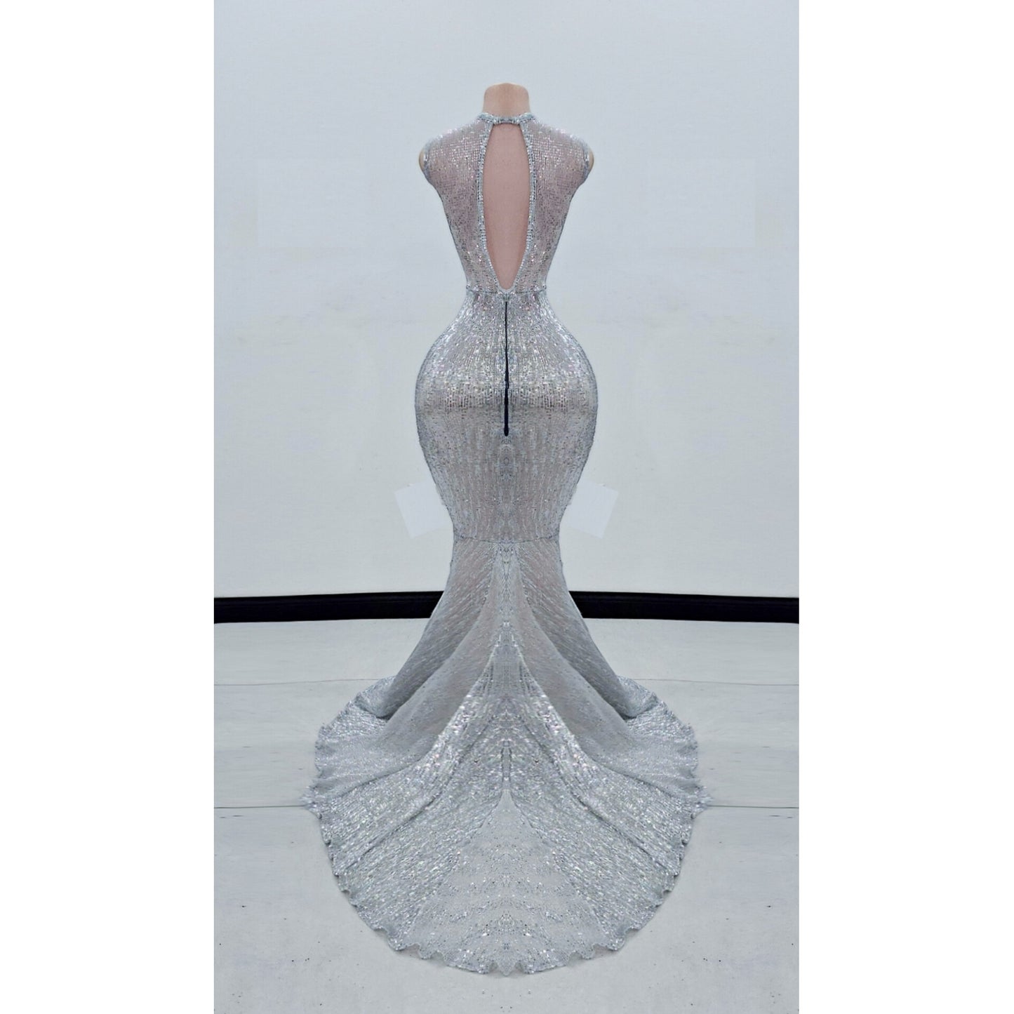 Phayrah Rhinestone Mermaid Gown