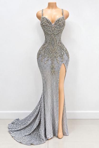 Vogue Viking Rhinestone Mermaid Dress
