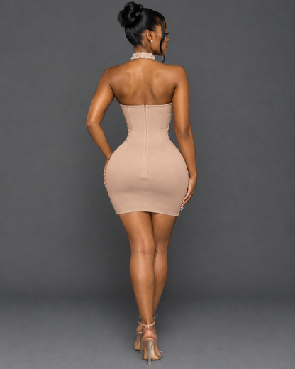Zena Rhinestone Mini Dress