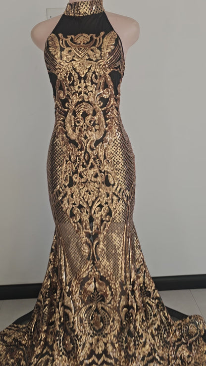 Metalicah Sequin Mermaid Dress