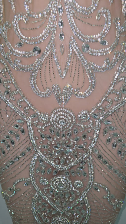 Zandria Mini Rhinestone Dress