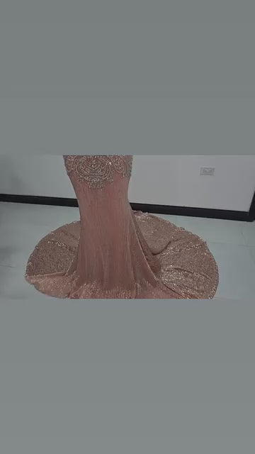 Naijah Sequin Rhinestone Mermaid Gown