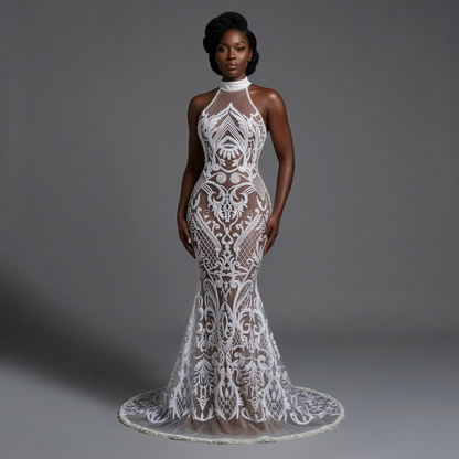 Rivera Turtle Neck Sequin Dress