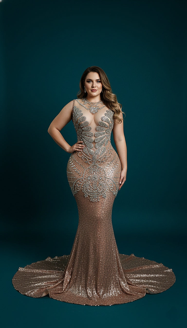 Naijah Sequin Mermaid Gown RTS