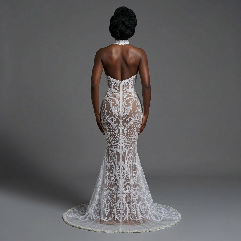 Rivera Turtle Neck Sequin Dress