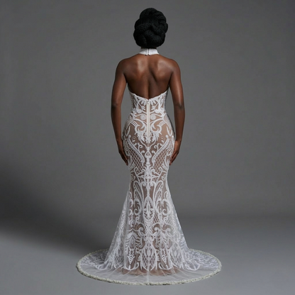 Rivera Turtle Neck Sequin Dress