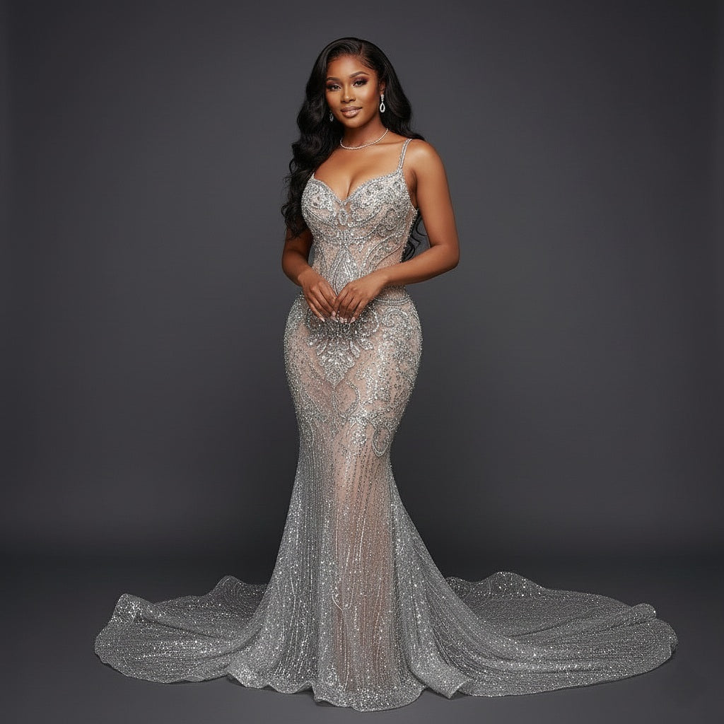 Bali Rhinestone Mermaid Dress