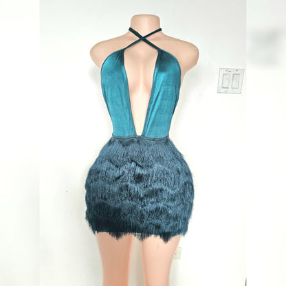 Jade Emerald Mini Dress