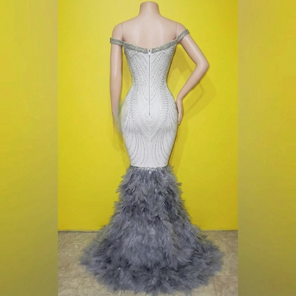 Shimmer Crystal Glitter Mermaid Dress