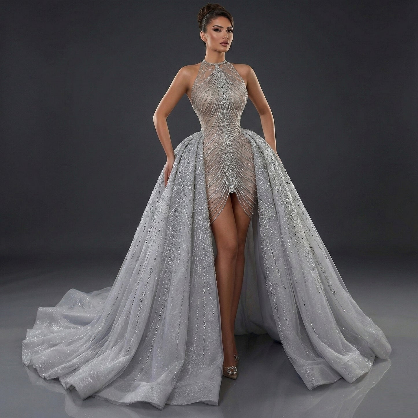 Diamond Zena Rhinestone Ball Dress