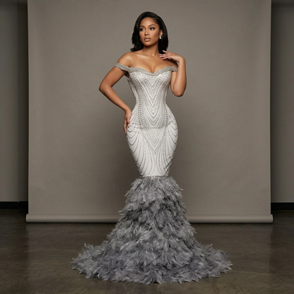 Shimmer Crystal Glitter Mermaid Dress