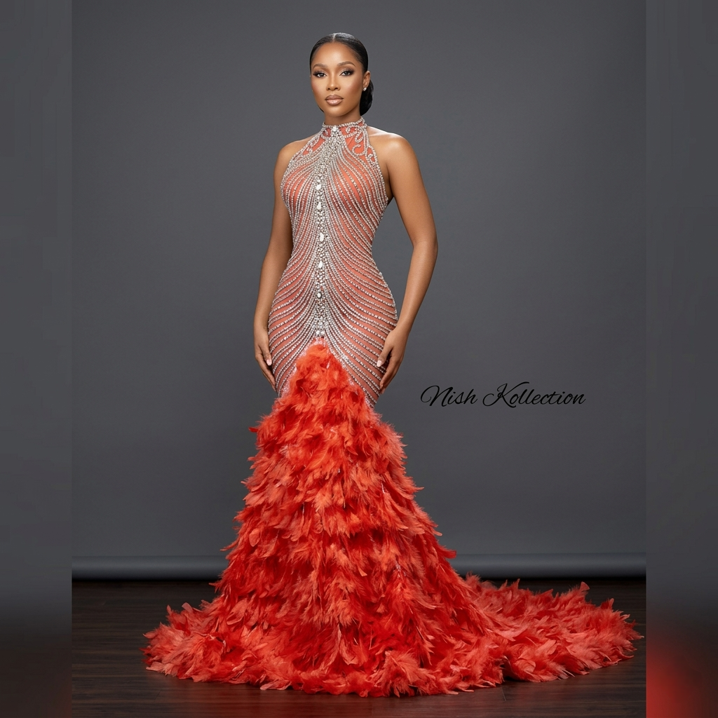 Winter Wonderland Rhinestone Gown