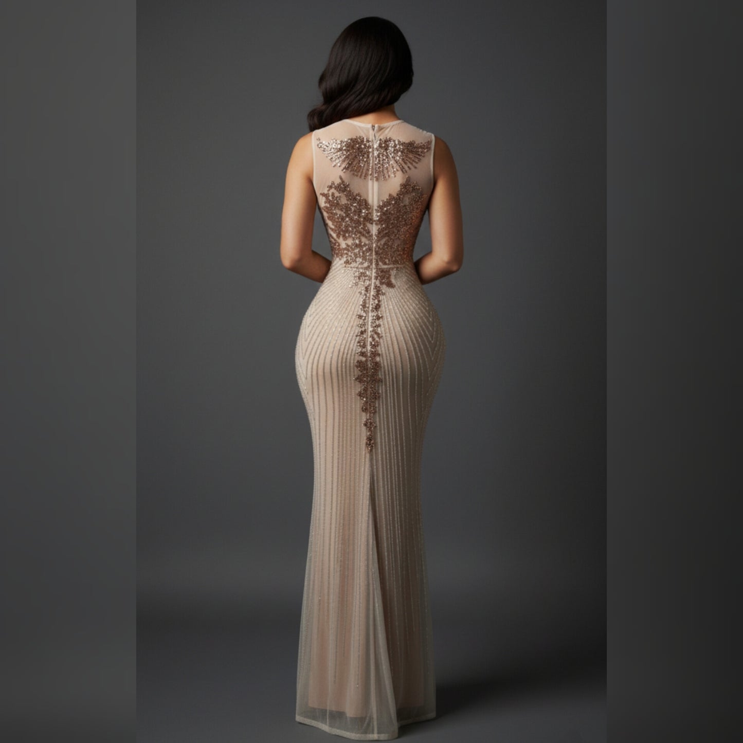 Stardust Sequin Embroidery Dress