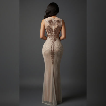 Stardust Sequin Embroidery Dress