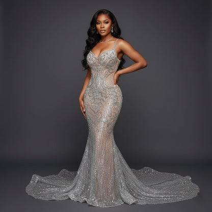 Bali Rhinestone Mermaid Dress