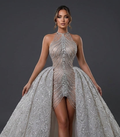 Diamond Zena Rhinestone Ball Dress