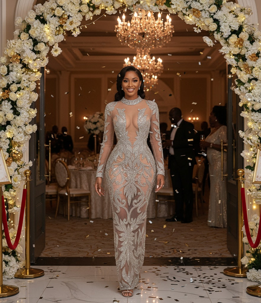 Phayrah Rhinestone Dress