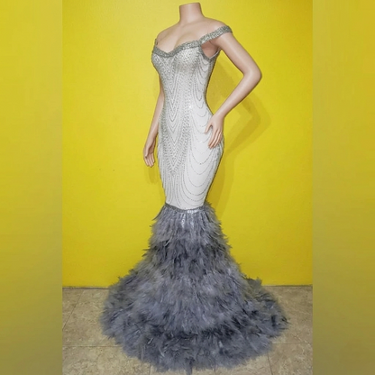Shimmer Crystal Glitter Mermaid Dress